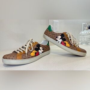 Gucci Monogram Sneakers - Gucci X Disney Limited Edition Collab